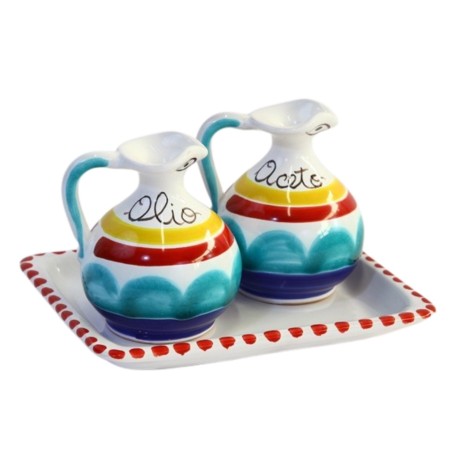 Oil and vinegar set Alicudi Ceramiche De Simone Oil and vinegar set Alicudi Ceramiche De Simone